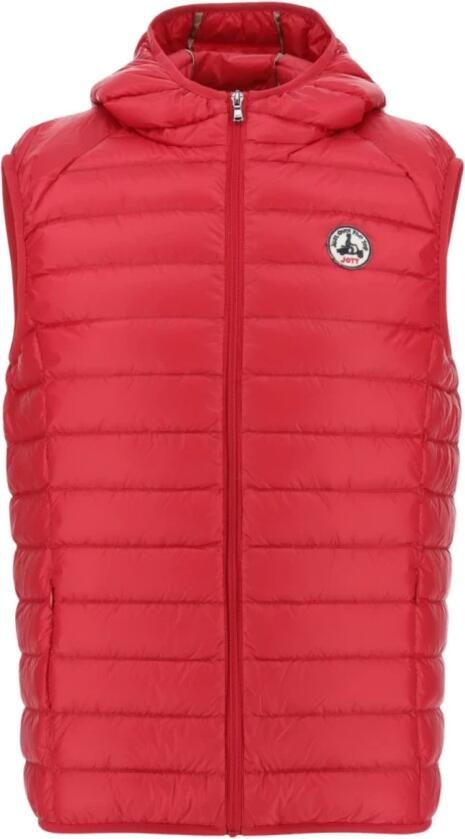 Jott Gewatteerd mouwloos jack met capuchon Net over de top Red Heren - Foto 4