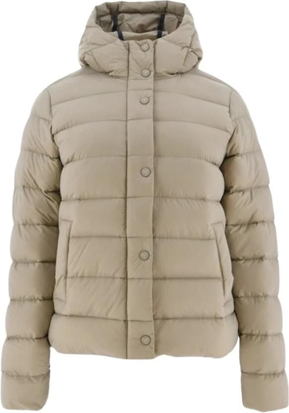 Jott Gewatteerde Jas met Capuchon Beige Tinten Beige Dames - Foto 4