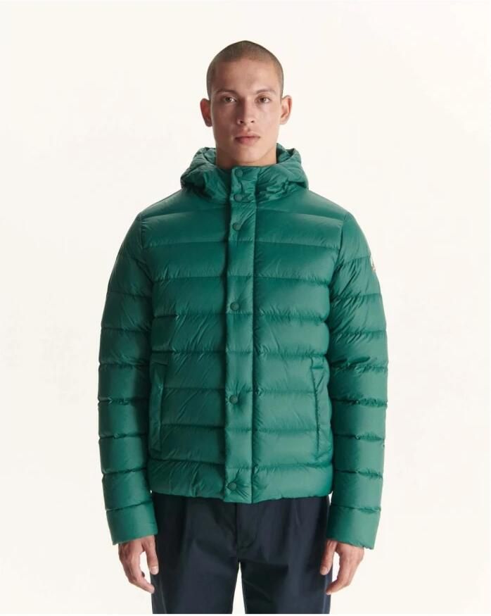 Jott Gewatteerde jas met capuchon Groen Green Heren - Foto 5