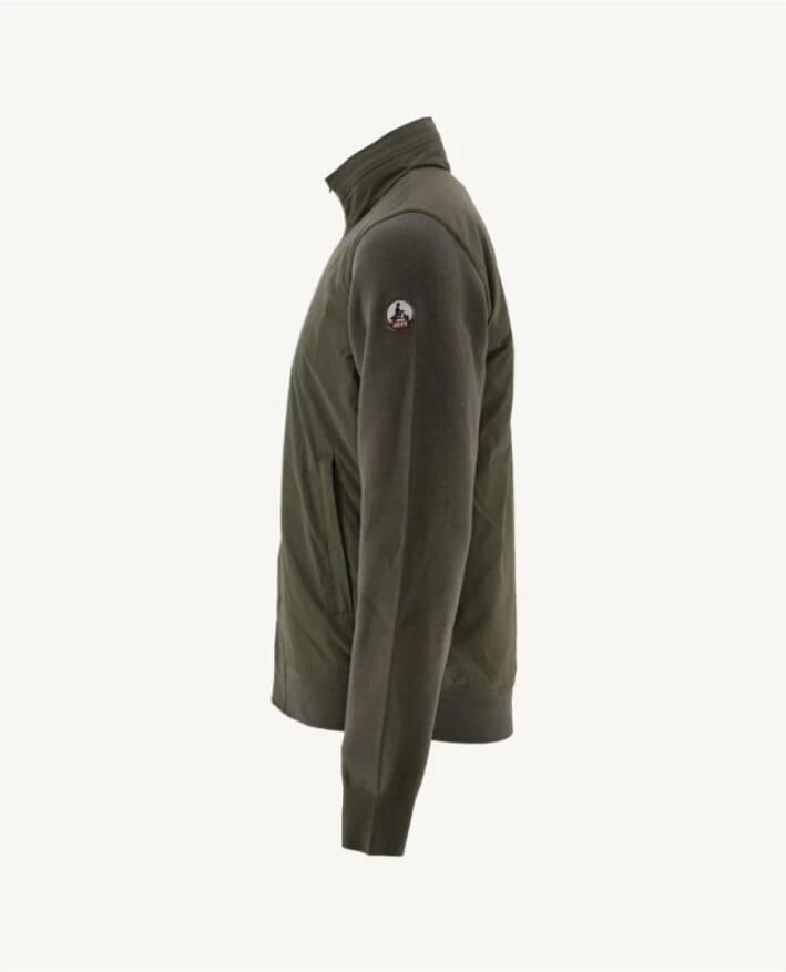 Jott Groene hoodie met ritssluiting Green Heren