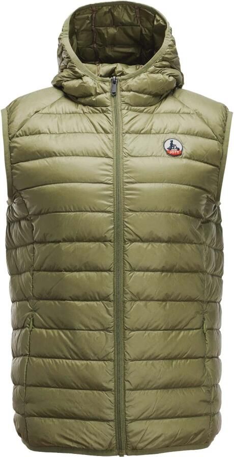 Jott Heren Winddichte Lichtgewicht Vest met Capuchon Green Heren