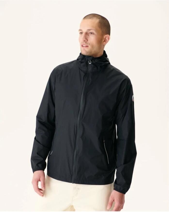 Jott Hooded Regenjas Manila Reflecterende Details Black Heren - Foto 2
