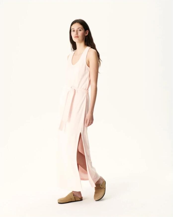 Jott Ibiza Lange Spons Jurk Net over de top Pink Dames - Foto 2