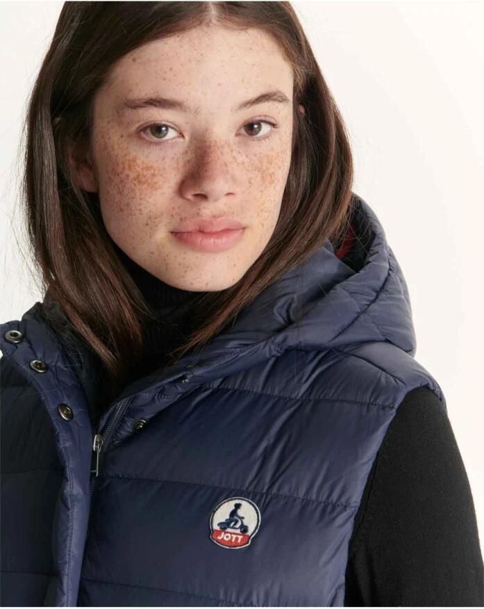 Jott Lange mouwloze donsjas Lola Net over de top Blue Dames - Foto 2