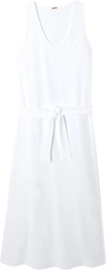 Jott Lange Spons Jurk Wit White Dames - Foto 4