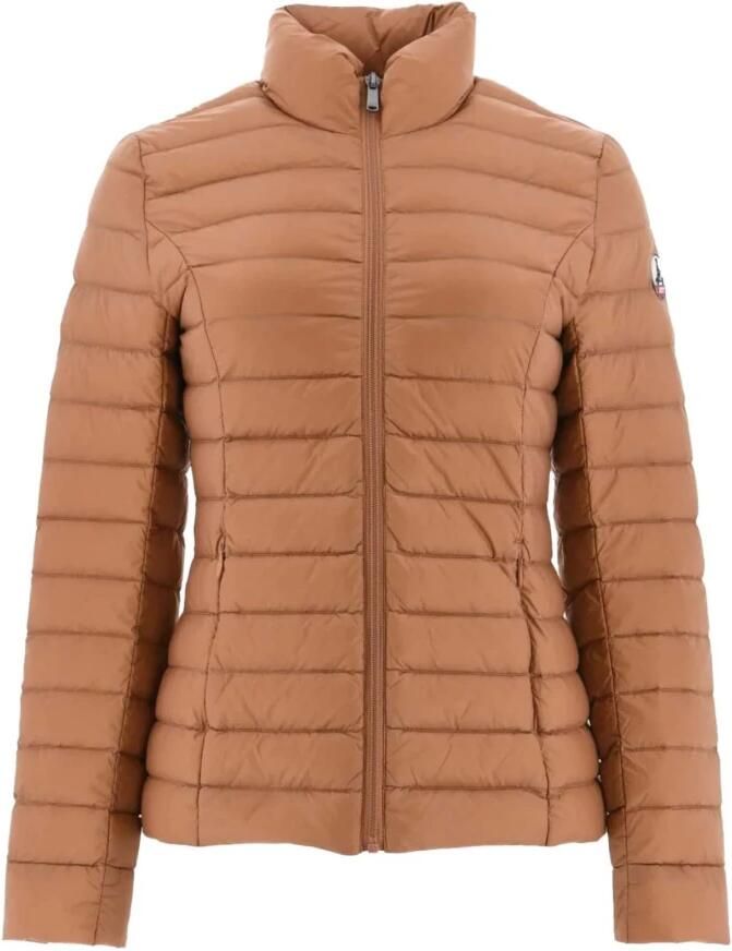 Jott Currency Lichtgewicht Donsjack Kastanjebruine Tinten Modieus Ontwerp Bruin Dames - Foto 2