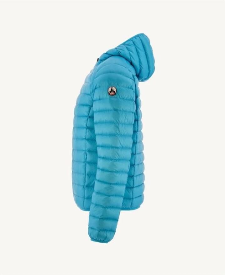 Jott Lichte getailleerde capuchonjas Nico Blue Heren