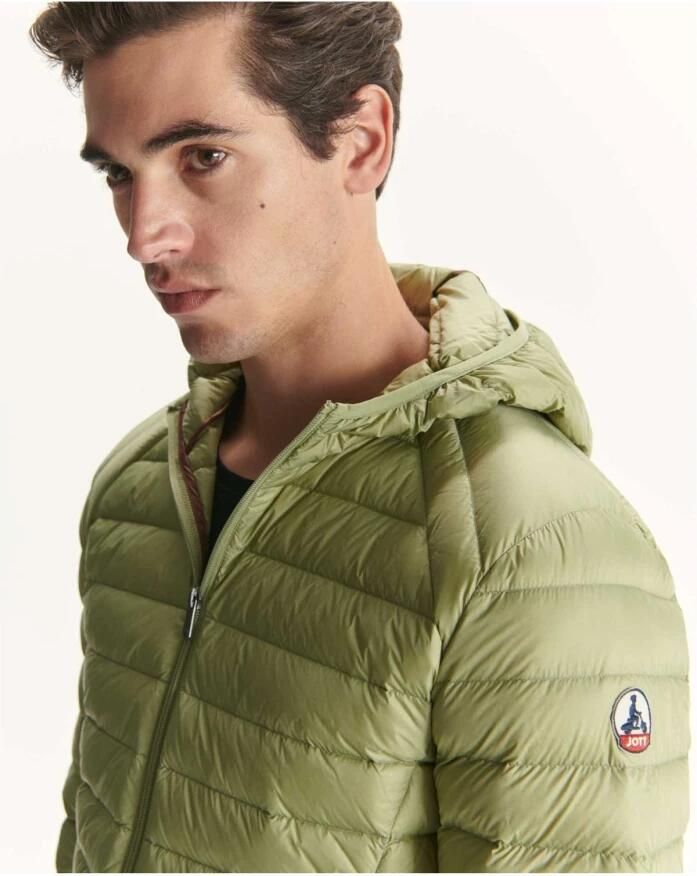 Jott Lichte getailleerde capuchonjas Nico Green Heren - Foto 2