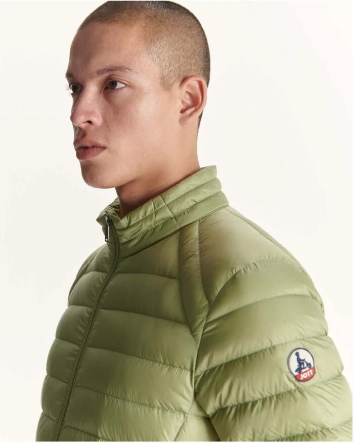 Jott Lichte getailleerde jas Net over de top Green Heren