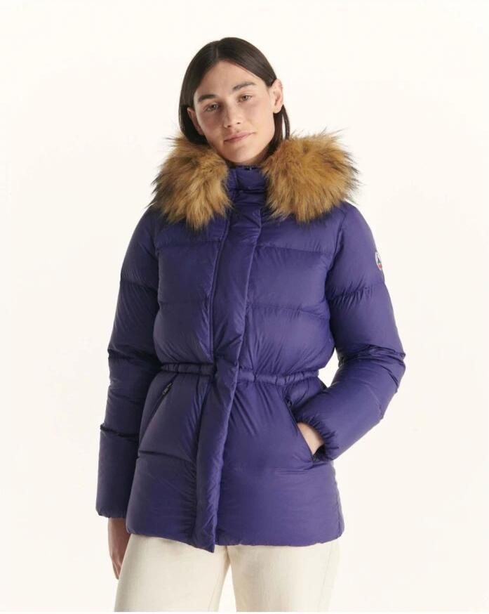 Jott Luxe Winterjas met Capuchon Viooltjes Blue Dames - Foto 3