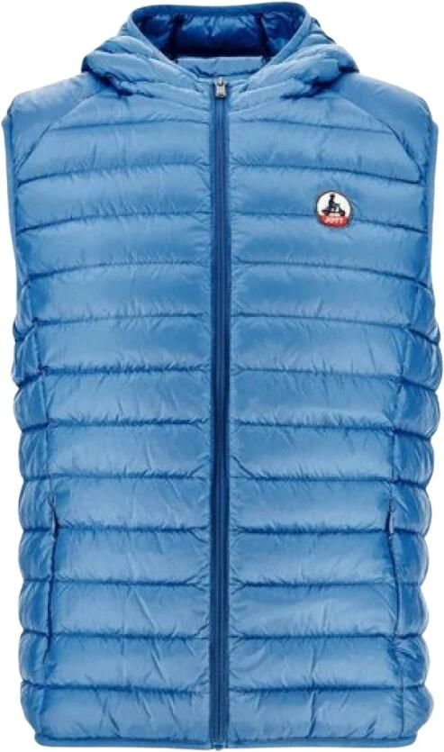 Jott Mouwloze gewatteerde jas met capuchon Blue Heren - Foto 3