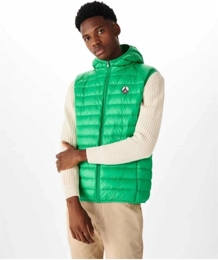 Jott Mouwloze gewatteerde jas met capuchon Groen Green Heren - Foto 2