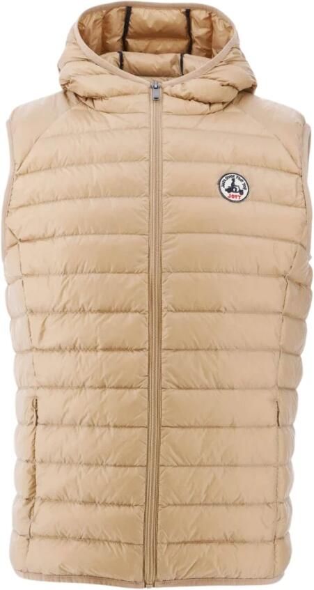 Jott Mouwloze Gewatteerde Jas met Capuchon Just Over the Top Beige Heren