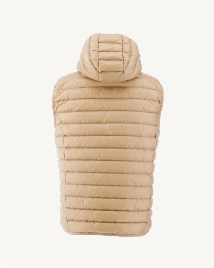Jott Mouwloze Gewatteerde Jas met Capuchon Just Over the Top Beige Heren - Foto 2