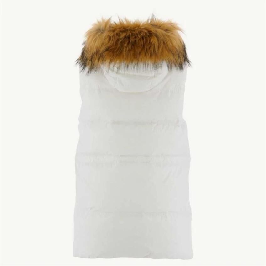 Jott Mouwloze gewatteerde jas met capuchon Wit White Dames - Foto 2