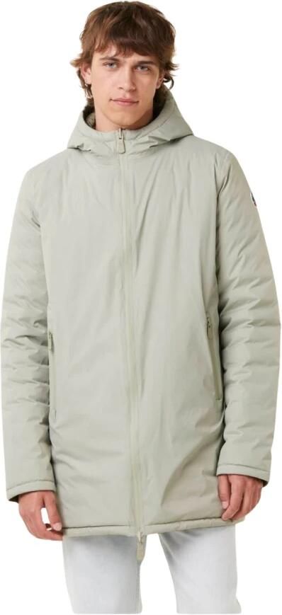 Jott Omkeerbare gewatteerde jas met capuchon Amsterdam Editie Green Heren