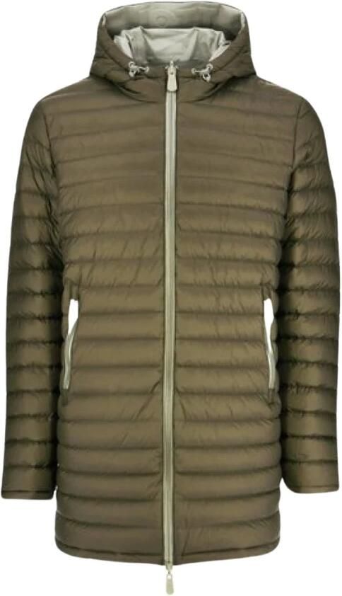 Jott Omkeerbare gewatteerde jas met capuchon Amsterdam Editie Green Heren - Foto 5