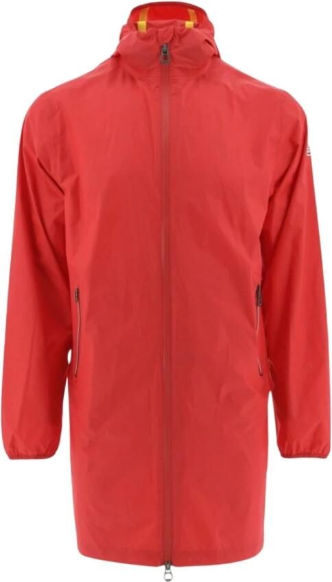 Jott Opvouwbare Lange Regenjas Reflecterend Rood Orange Heren - Foto 3