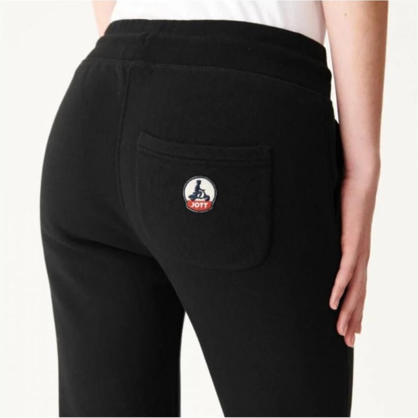 Jott Organische Katoenen Slim Fit Jogger Zwart Black Dames