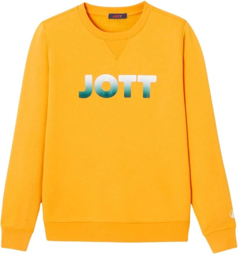 Jott Organische Katoenen Sweater Ronde Hals Orange Dames