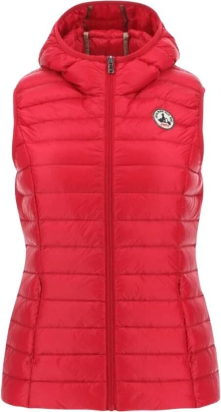 Jott Rode mouwloze gewatteerde jas met capuchon Pink Dames - Foto 3