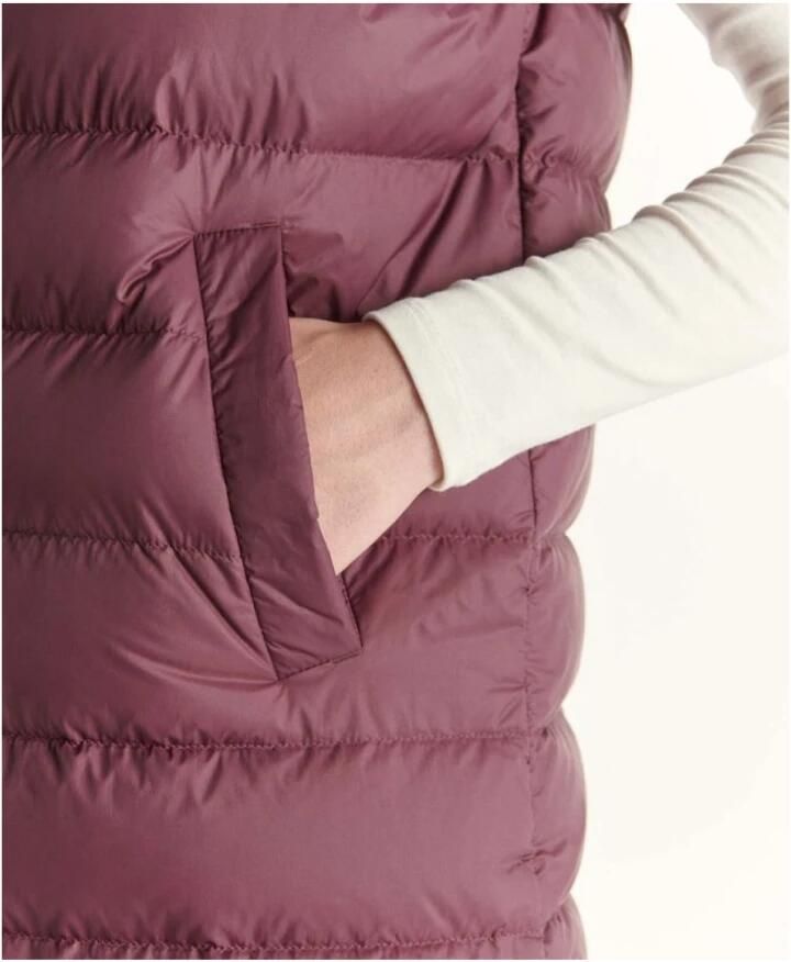Jott Rode Puffer Vest met capuchon Purple Dames