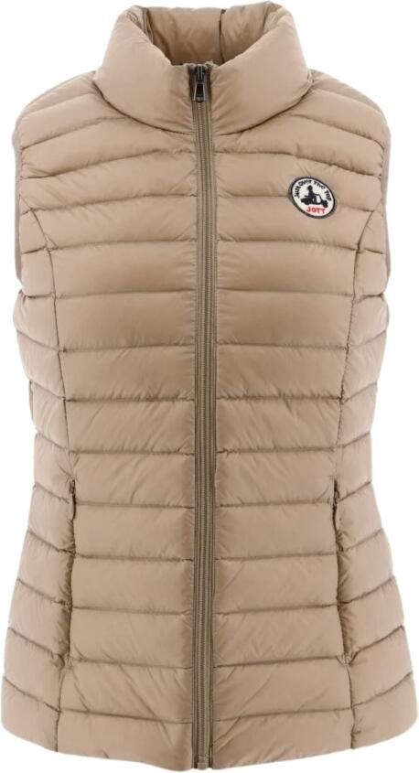 Jott Seda Mouwloze Donsjas Net over de top Beige Dames - Foto 4