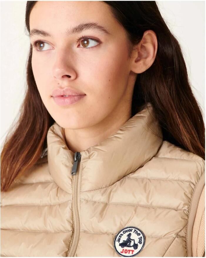 Jott Seda Mouwloze Donsjas Net over de top Beige Dames - Foto 2