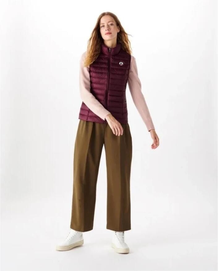 Jott Seda Mouwloze Gewatteerde Jas Viooltjes Purple Dames - Foto 3