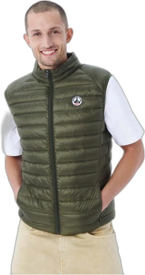 Jott Stijlvolle Mouwloze Jas voor Heren Groen Heren - Foto 2