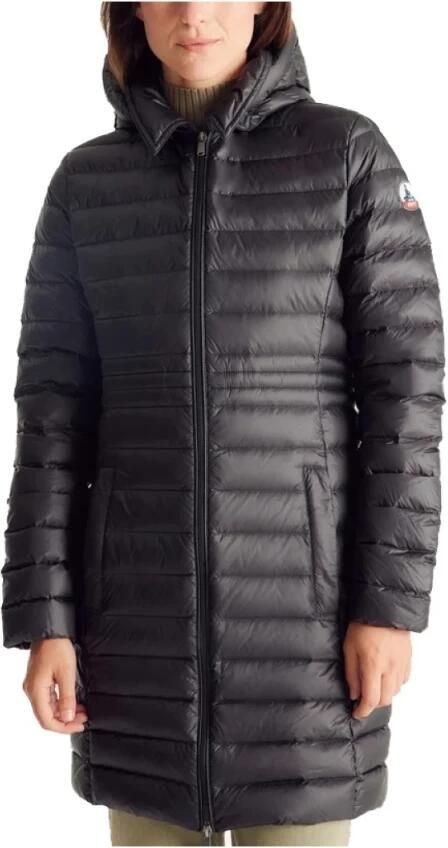 Jott Lange Capuchon Pufferjas Black Dames - Foto 4