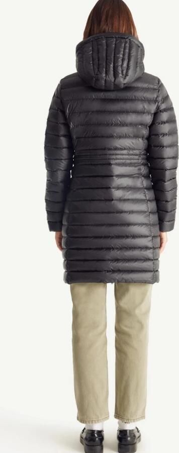 Jott Lange Capuchon Pufferjas Black Dames - Foto 6