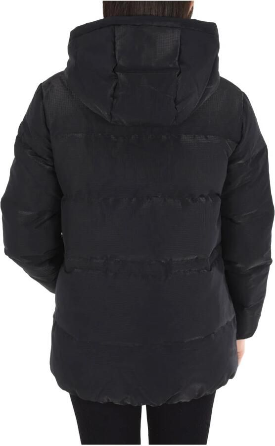 Jott Winterjas met capuchon Zwarte dons Black Dames