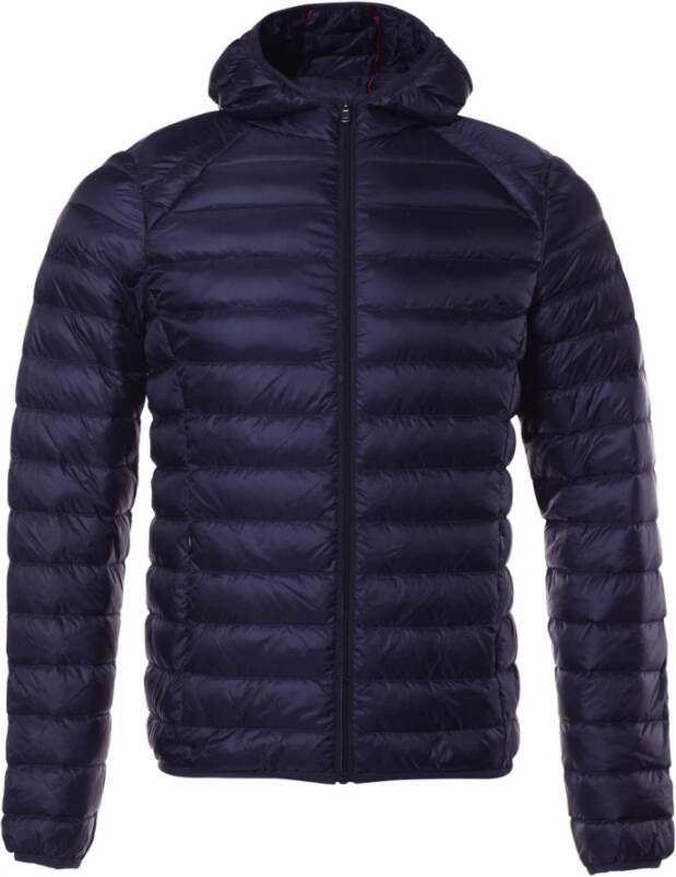 Jott Lightweight Hooded Down Jacketico Blauw Heren