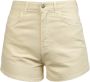 Jucca Katoenen shorts met knoop en rits White Dames - Thumbnail 1