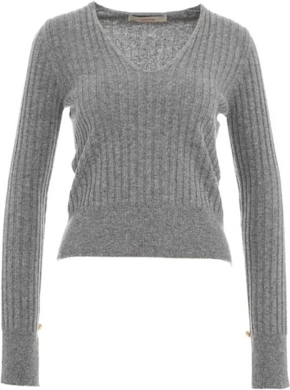 Jucca Round-neck Knitwear Grijs Dames