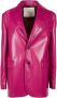 Jucca Satijnen jasje met contrastknopen Gemaakt in Italië Roze Dames - Thumbnail 1