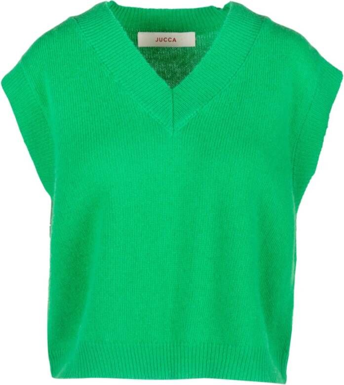 Jucca Sleeveless Knitwear Groen Dames