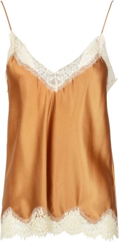 Jucca Sleeveless Tops Bruin Dames
