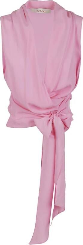 Jucca Sleeveless Tops Roze Dames