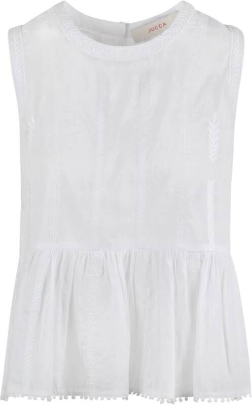 Jucca Sleeveless Tops Wit Dames