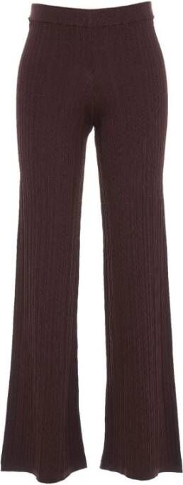 Jucca Straight Trousers Bruin Dames