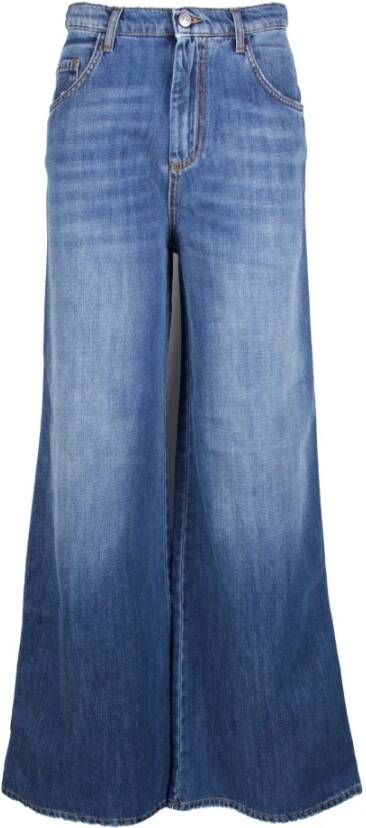 Jucca Wide Jeans Blauw Dames