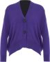 Jucca Women& Clothing Knitwear Violet Aw22 Paars Dames - Thumbnail 3
