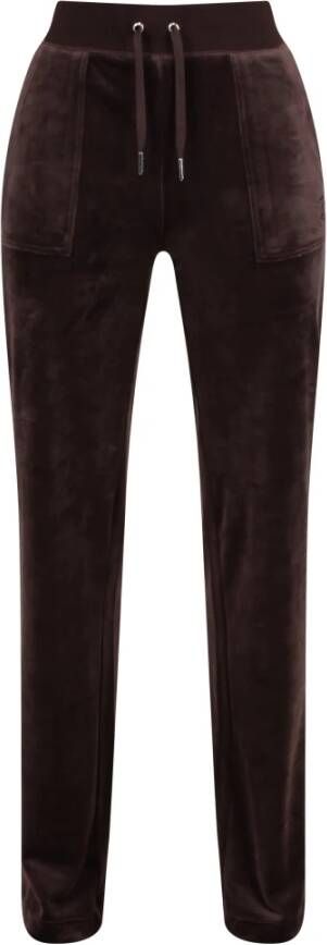 Juicy Couture Bruine Del Ray Classic Velour Broek Bruin Dames