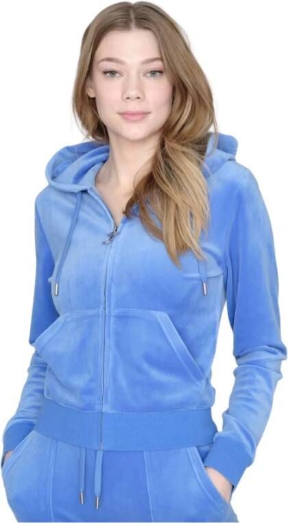 Juicy Couture Klassieke Robertson Zip Hoodie Regatta Blauw Dames