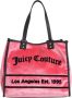 Juicy Couture Elegante Shopping Tas in Candy Pink Black Multicolor Dames - Thumbnail 1