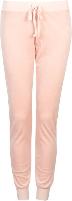 Juicy Couture Hoogwaardige elastische taille sweatpants Roze Dames