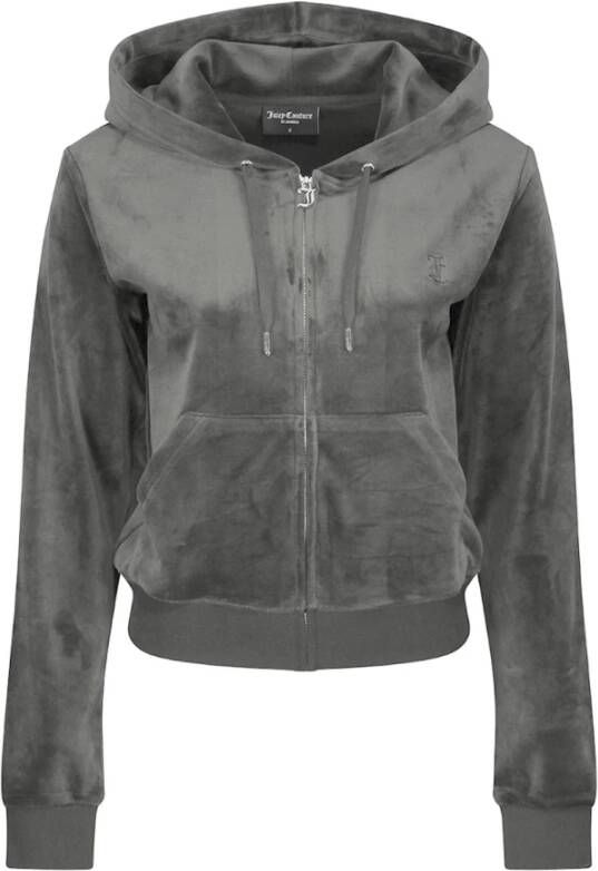 Juicy Couture Klassieke Sweater met Ritssluiting Gray Dames
