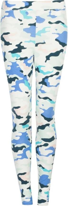 Juicy Couture Leggingsit Slim Fit Leggings met camouflage patroon Blauw Dames